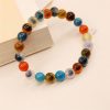 Pulsera de Ágata Caramelo: Rastreador de Estado de Ánimo Colorful Candy Agate Mood Tracker Bracelet