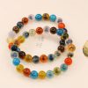 Pulsera de Ágata Caramelo: Rastreador de Estado de Ánimo Colorful Candy Agate Mood Tracker Bracelet