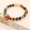 Pulsera de Ágata Caramelo: Rastreador de Estado de Ánimo Colorful Candy Agate Mood Tracker Bracelet