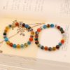 Pulsera de Ágata Caramelo: Rastreador de Estado de Ánimo Colorful Candy Agate Mood Tracker Bracelet