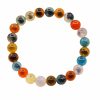 Pulsera de Ágata Caramelo: Rastreador de Estado de Ánimo Colorful Candy Agate Mood Tracker Bracelet