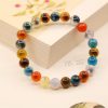 Pulsera de Ágata Caramelo: Rastreador de Estado de Ánimo Colorful Candy Agate Mood Tracker Bracelet