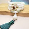 Pulsera de Protección con Semillas de Bodhi Blancas White Bodhi Seed Protection Bracelet