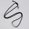 Schutzanhänger mit Neun-Augen-Dzi-Perle aus 999er Sterlingsilber 999 Sterling Silver Nine-Eye Dzi Bead Protection Necklace Pendant