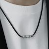 Schutzanhänger mit Neun-Augen-Dzi-Perle aus 999er Sterlingsilber 999 Sterling Silver Nine-Eye Dzi Bead Protection Necklace Pendant