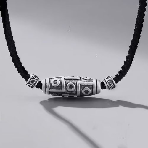Collar con dije de Ojo de Tigre de Plata de Ley 999 para Protección Collar con dije de Ojo de Tigre de Plata de Ley 999 para Protección