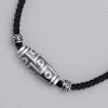 Schutzanhänger mit Neun-Augen-Dzi-Perle aus 999er Sterlingsilber 999 Sterling Silver Nine-Eye Dzi Bead Protection Necklace Pendant