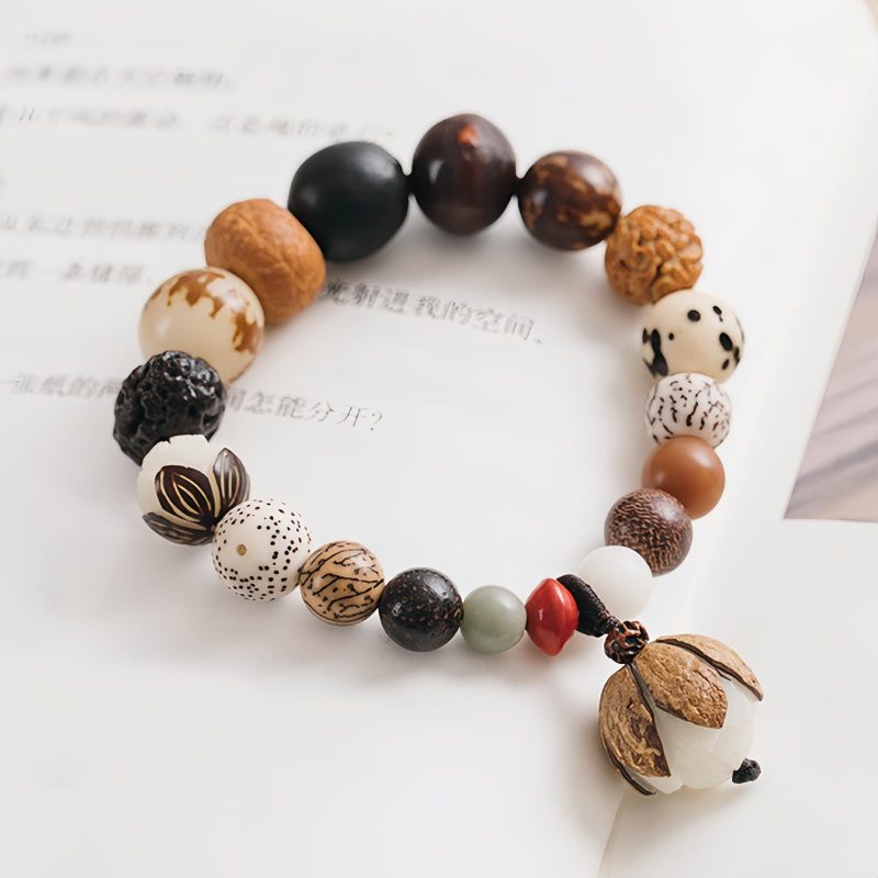Gelang Kebijaksanaan Lotus Biji Bodhi Bodhi Seed Lotus Wisdom Bracelet