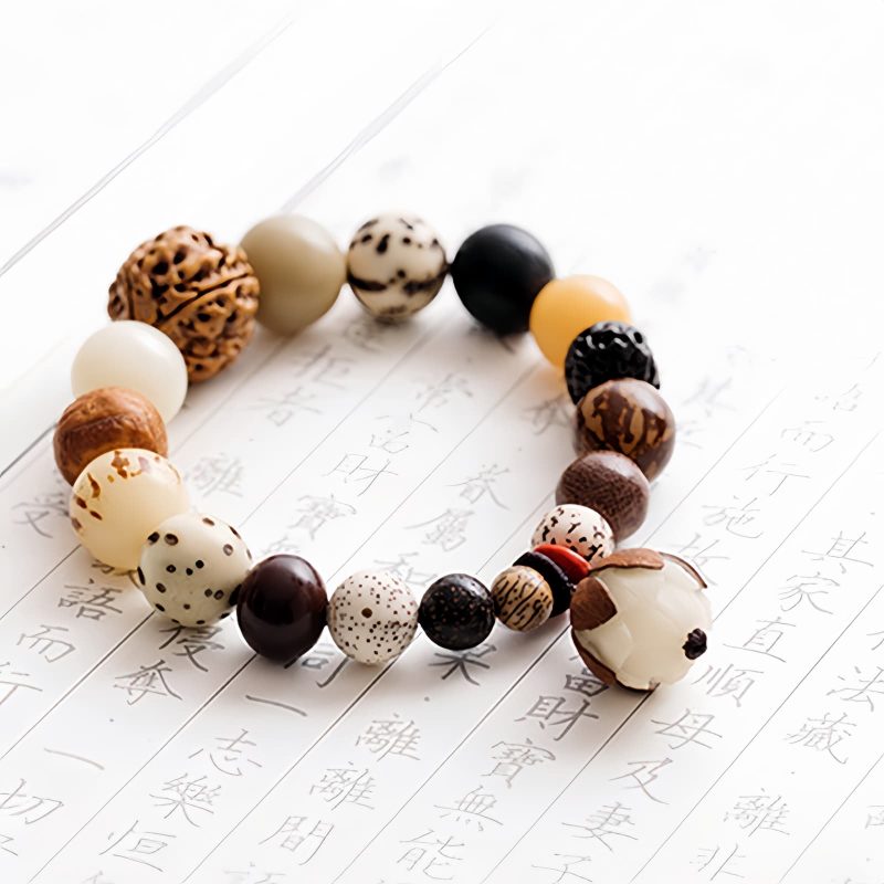Gelang Kebijaksanaan Lotus Biji Bodhi Bodhi Seed Lotus Wisdom Bracelet