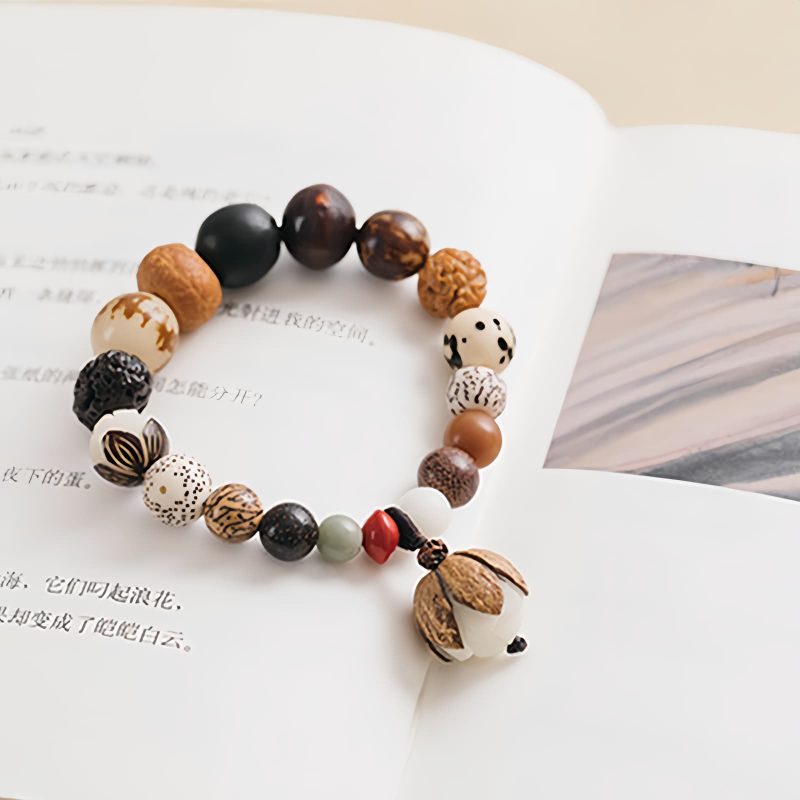 Gelang Kebijaksanaan Lotus Biji Bodhi Bodhi Seed Lotus Wisdom Bracelet