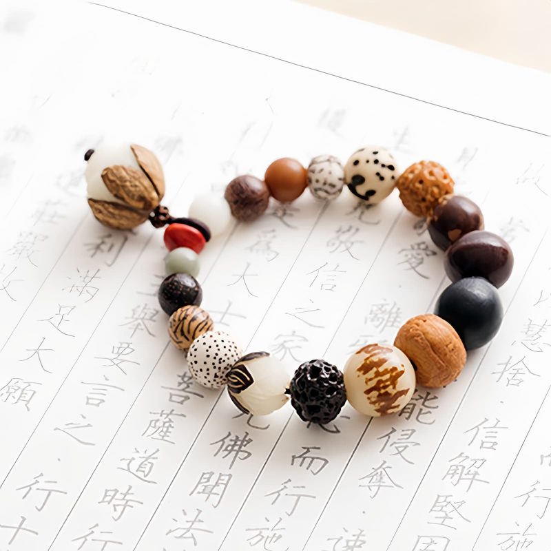 Gelang Kebijaksanaan Lotus Biji Bodhi Bodhi Seed Lotus Wisdom Bracelet