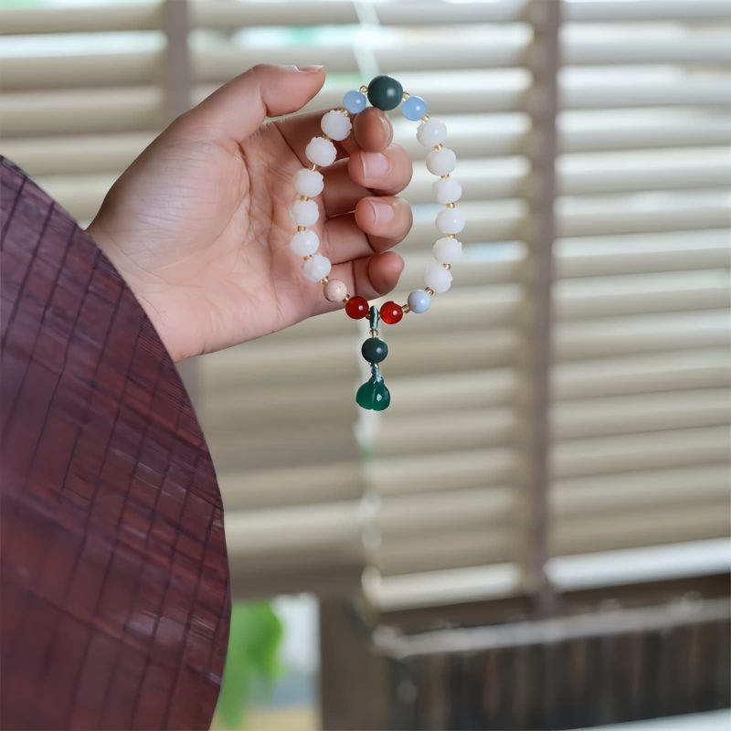 Pulsera de Paz Tallada con Semillas de Bodhi Bodhi Seed Carved Peace Bracelet