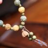 Pulsera de Armonía de Sándalo Verde y Semilla de Bodhi Bodhi Seed Green Sandalwood Harmony Bracelet