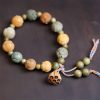Pulsera de Armonía de Sándalo Verde y Semilla de Bodhi Bodhi Seed Green Sandalwood Harmony Bracelet