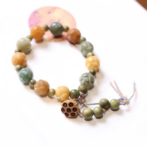 Pulsera de Armonía de Sándalo Verde y Semilla de Bodhi Pulsera de Armonía de Sándalo Verde y Semilla de Bodhi