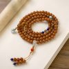 Pulsera Mala de Meditación con 108 Cuentas de Semilla de Bodhi Bodhi Seed 108 Beads Meditation Mala Bracelet