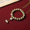 Pulsera de sabiduría con semillas de Bodhi, pata de gato y dije Om Mani Padme Hum Bodhi Seed Cat Paw Wisdom Bracelet with Om Mani Padme Hum Charm