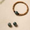 Pulseira de Sabedoria de Sementes de Bodhi e Sândalo Vermelho Bodhi Seed and Red Sandalwood Wisdom Bracelet