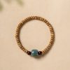 Pulseira de Sabedoria de Sementes de Bodhi e Sândalo Vermelho Bodhi Seed and Red Sandalwood Wisdom Bracelet
