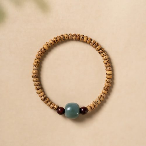 Pulsera de Sabiduría con Semilla de Bodhi y Sándalo Rojo Pulsera de Sabiduría con Semilla de Bodhi y Sándalo Rojo