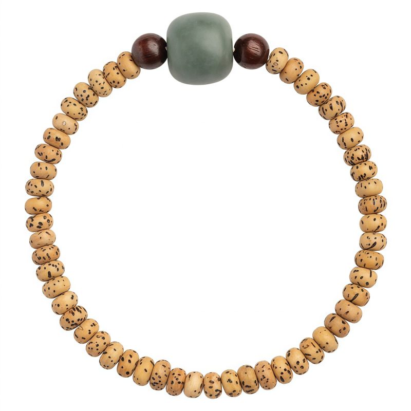 Pulseira de Sabedoria de Sementes de Bodhi e Sândalo Vermelho Bodhi Seed and Red Sandalwood Wisdom Bracelet