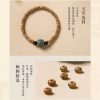 Pulseira de Sabedoria de Sementes de Bodhi e Sândalo Vermelho Bodhi Seed and Red Sandalwood Wisdom Bracelet