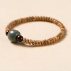 Pulseira de Sabedoria de Sementes de Bodhi e Sândalo Vermelho Bodhi Seed and Red Sandalwood Wisdom Bracelet