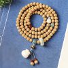 Pulsera de la Abundancia con Cuentas Dzi de Tres Ojos y Semillas de Bodhi Bodhi Seed Three-eyed Dzi Bead Wealth Bracelet