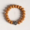 Pulsera de la Abundancia con Cuentas Dzi de Tres Ojos y Semillas de Bodhi Bodhi Seed Three-eyed Dzi Bead Wealth Bracelet
