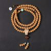 Pulsera de la Abundancia con Cuentas Dzi de Tres Ojos y Semillas de Bodhi Bodhi Seed Three-eyed Dzi Bead Wealth Bracelet