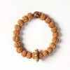 Pulsera de la Abundancia con Cuentas Dzi de Tres Ojos y Semillas de Bodhi Bodhi Seed Three-eyed Dzi Bead Wealth Bracelet