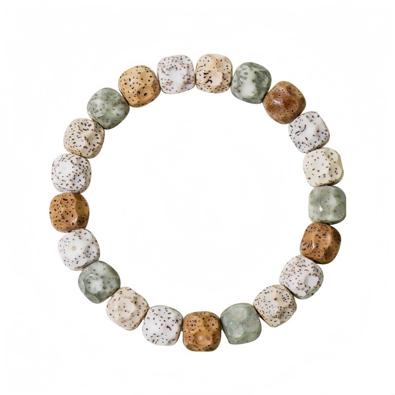 カラフル菩提樹の富のブレスレット Colorful Bodhi Seed Wealth Bracelet