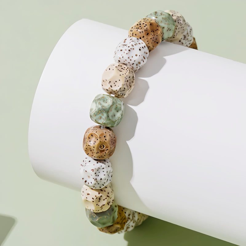 カラフル菩提樹の富のブレスレット Colorful Bodhi Seed Wealth Bracelet