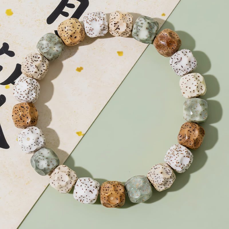 カラフル菩提樹の富のブレスレット Colorful Bodhi Seed Wealth Bracelet