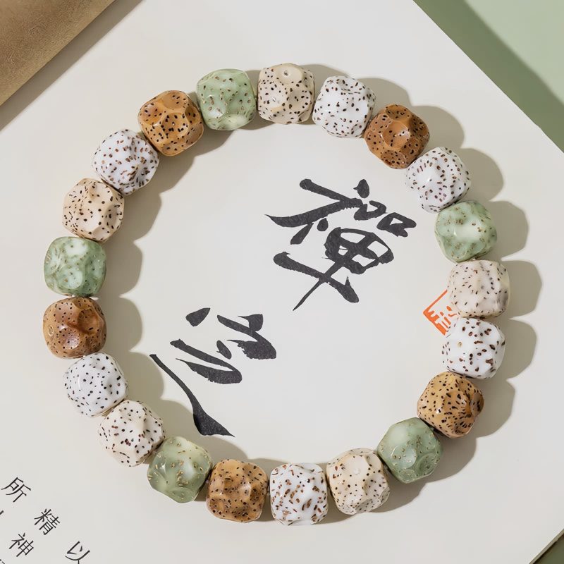 カラフル菩提樹の富のブレスレット Colorful Bodhi Seed Wealth Bracelet