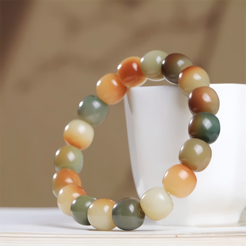 Pulsera de Paz con Semillas de Bodhi de Colores Colorful Bodhi Seed Peace Bracelet