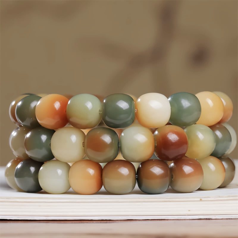 Pulsera de Paz con Semillas de Bodhi de Colores Colorful Bodhi Seed Peace Bracelet