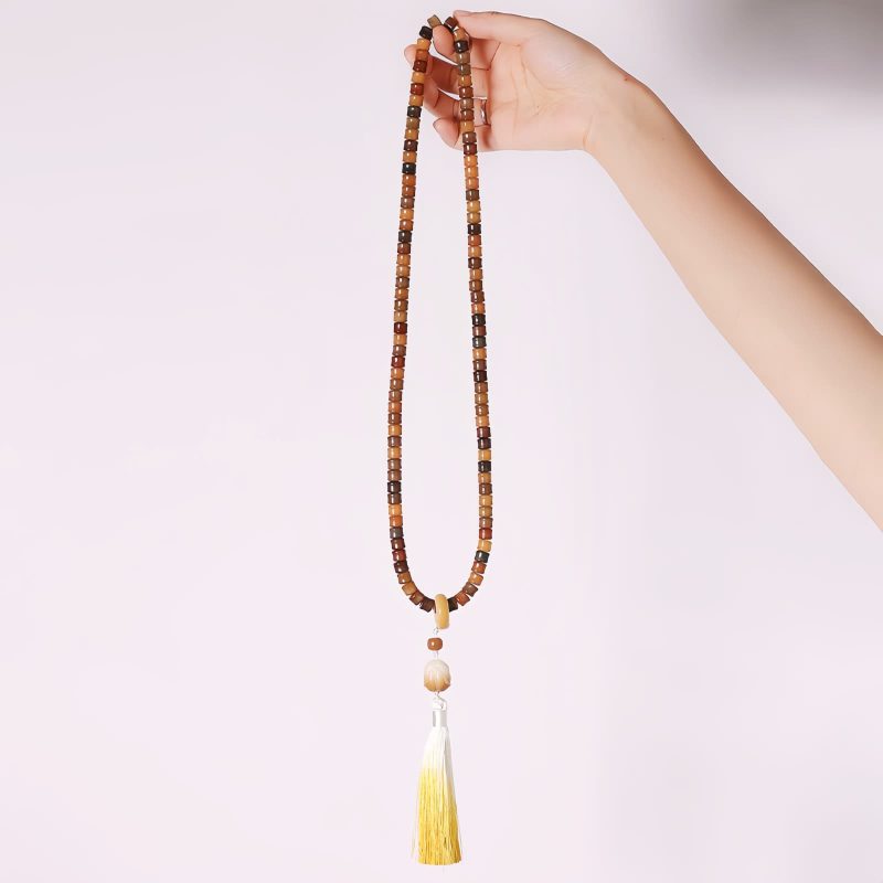 Pulsera de Meditación Armonía con Semillas de Bodhi Grabadas Engraved Bodhi Seed Harmony Meditation Bracelet