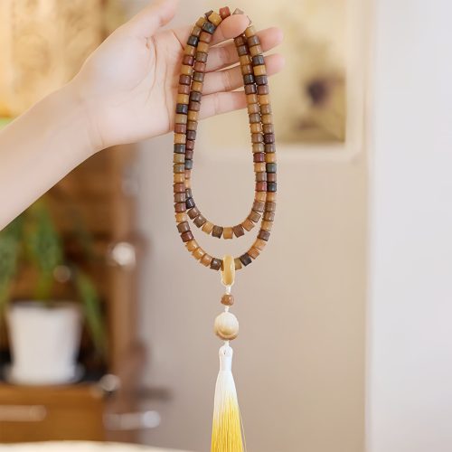 Pulsera de Meditación Armonía con Semillas de Bodhi Grabadas Pulsera de Meditación Armonía con Semillas de Bodhi Grabadas