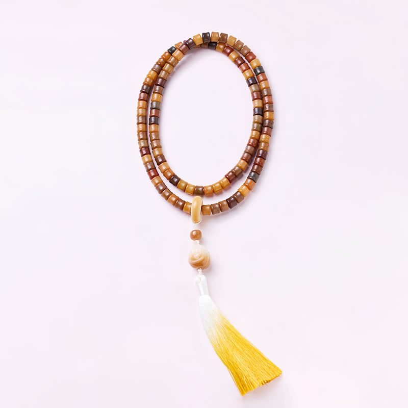 Pulsera de Meditación Armonía con Semillas de Bodhi Grabadas Engraved Bodhi Seed Harmony Meditation Bracelet