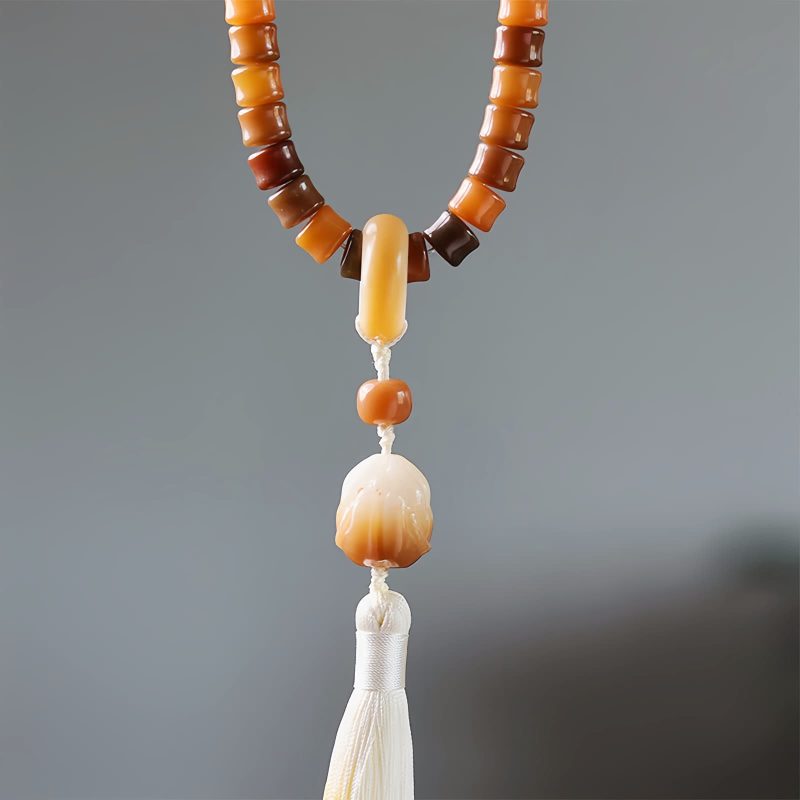 Pulsera de Meditación Armonía con Semillas de Bodhi Grabadas Engraved Bodhi Seed Harmony Meditation Bracelet