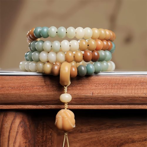 Pulsera de Semillas de Bodhi Tallada a Mano para la Paz Pulsera de Semillas de Bodhi Tallada a Mano para la Paz