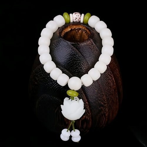 Pulsera de la Suerte con Semillas de Bodhi Naturales Pulsera de la Suerte con Semillas de Bodhi Naturales