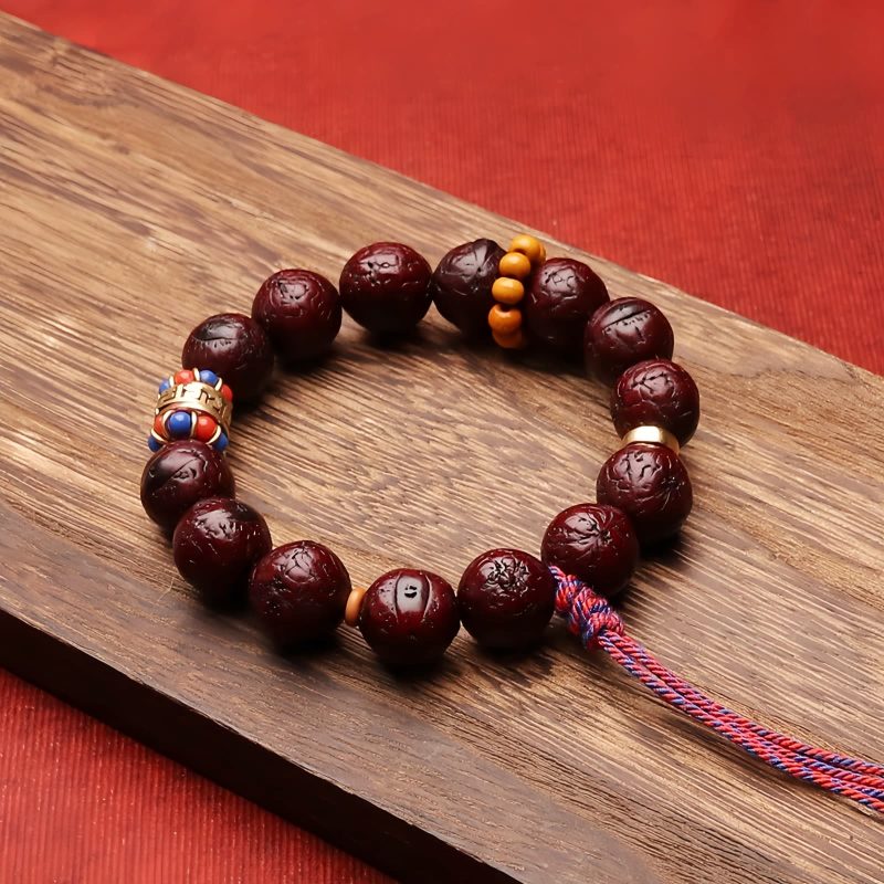 Pulsera de Paz con Semillas de Bodhi Naturales Natural Bodhi Seed Peace Bracelet