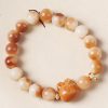 Gelang Perdamaian Kelinci Biji Bodhi Alami Natural Bodhi Seed Rabbit Peace Bracelet