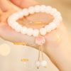 Gelang Kucing Keberuntungan Biji Bodhi Alami Natural Bodhi Seed Lucky Cat Paw Bracelet
