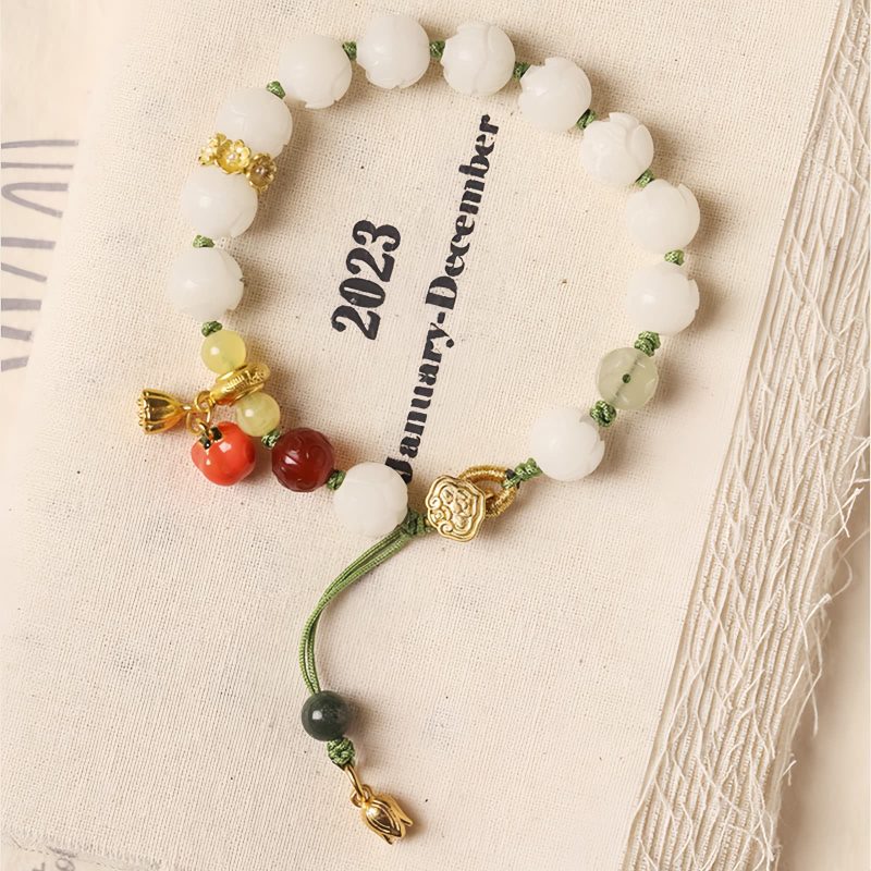 Gelang Harmoni Bijih Bodhi Alami Natural Bodhi Seed Tibetan Harmony Bracelet