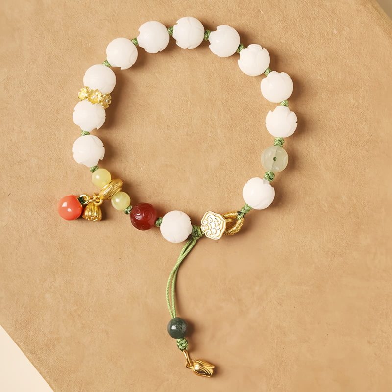 Gelang Harmoni Bijih Bodhi Alami Natural Bodhi Seed Tibetan Harmony Bracelet
