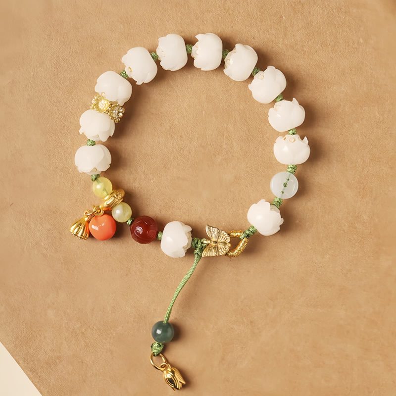 Gelang Harmoni Bijih Bodhi Alami Natural Bodhi Seed Tibetan Harmony Bracelet