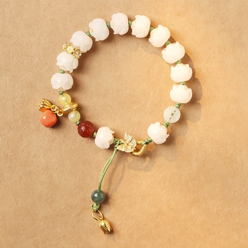 Gelang Harmoni Bijih Bodhi Alami Natural Bodhi Seed Tibetan Harmony Bracelet